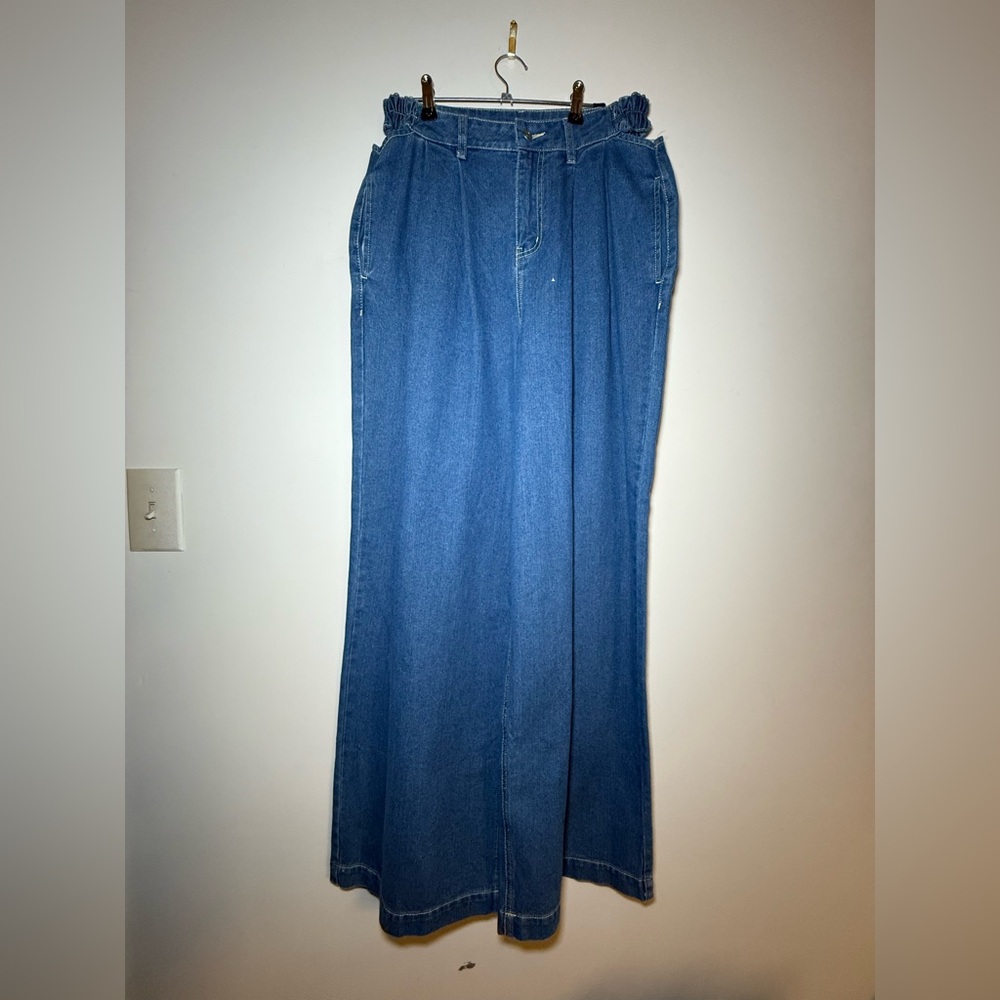 SOVERE / Denim Wide-Leg Pants (Size L)